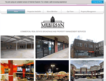 Tablet Screenshot of meridianpropertygroup.com